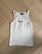 Nikkie top hemdje wit met logo maat xs!, Wit, Ophalen of Verzenden, Nikkie, Zonder mouw