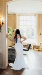 Trouwjurk ivoorwit – elegant met kant + sluier (maat S/M), Kleding | Dames, Trouwkleding en Trouwaccessoires, Ophalen of Verzenden