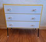 te koop: ladekast geel wit, retro vintage jaren 50 / 60, Huis en Inrichting, Kasten | Ladekasten, Ophalen, Gebruikt, Kunststof