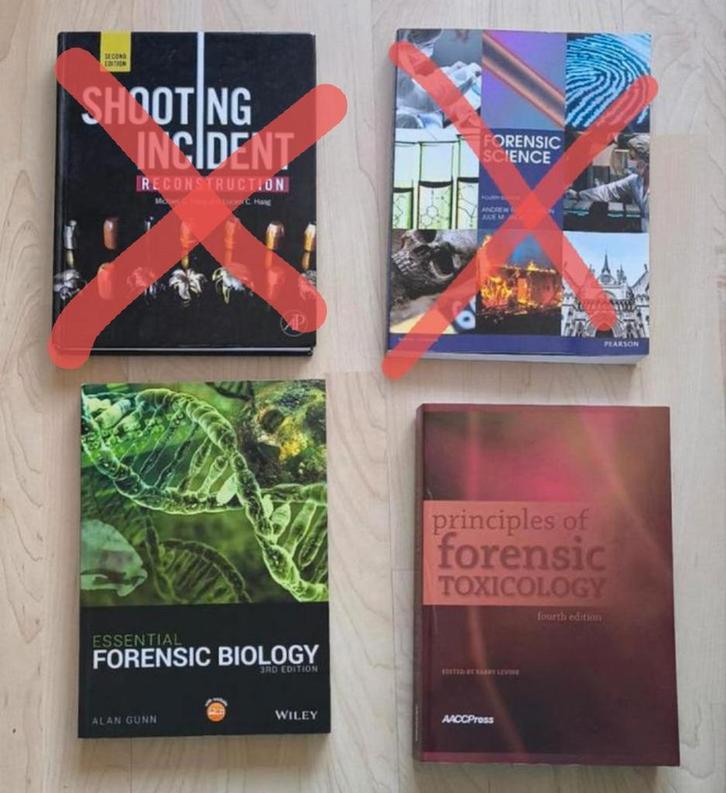 Boeken voor studie Forensisch Onderzoek jaar 2 HVA, Boeken, Studieboeken en Cursussen, Zo goed als nieuw, HBO, Beta, Ophalen of Verzenden