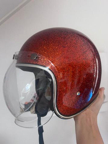 Biltwell bonanza rootbeer megaflake helm beschikbaar voor biedingen