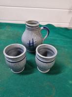 wijnset keuls blauw drie delig, Ophalen of Verzenden