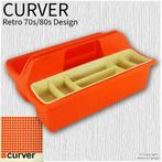 Vintage Curver Opberger Oranje met Inzetbak | Retro '70s, Verzenden, Gebruikt
