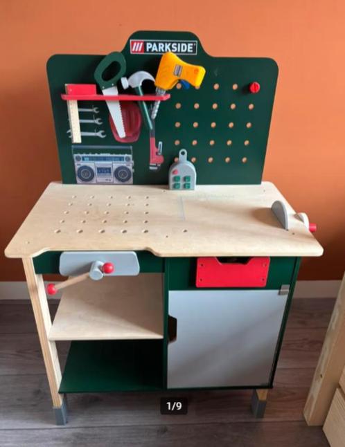 Playtive Houten speelgoedwerkbank, Kinderen en Baby's, Speelgoed | Houten speelgoed, Nieuw, Meubelstuk of Keukentje, Ophalen