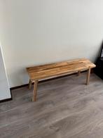 Houten bankje, Huis en Inrichting, Ophalen, 100 tot 150 cm, Zo goed als nieuw, 25 tot 50 cm