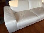 Natuzzi leren bank - Driepersoons, Huis en Inrichting, Gebruikt, Driepersoons, Ophalen of Verzenden, Rechte bank