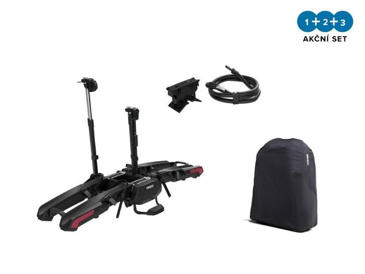 Thule Epos2, kabelslot en opbergtas voor €1099,00, Auto diversen, Fietsendragers, Nieuw, Fietsendrager-accessoire, 2 fietsen, Brede banden