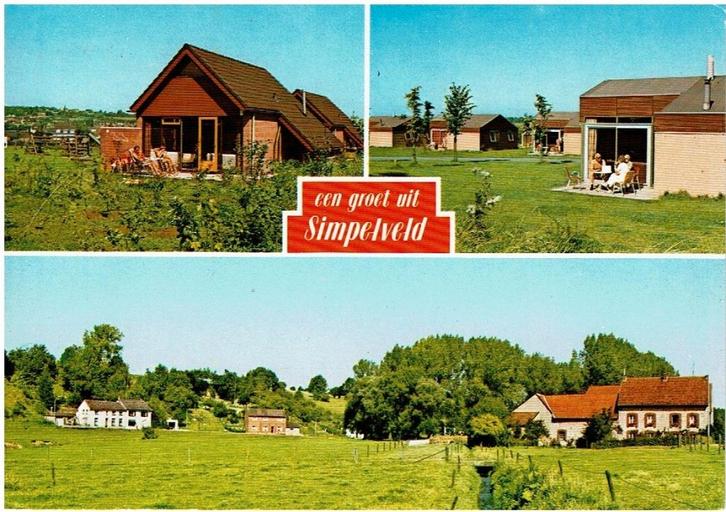 Ansichtkaart Simpelveld, vakantie bungalowpark, Verzamelen, Ansichtkaarten | Nederland, Gelopen, Limburg, 1960 tot 1980, Ophalen of Verzenden