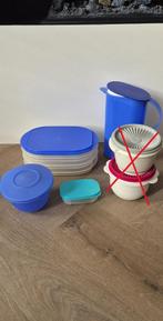 Meerdere bakjes van Tupperware | diverse afmetingen, Ophalen of Verzenden, Gebruikt, Blauw, Bak of Kom