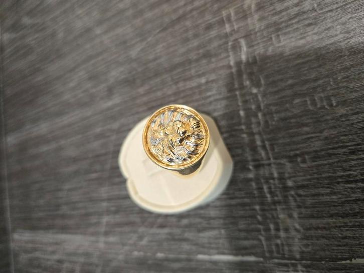 14 k gouden heren ring met leeuwenhoofd 13,6 gram, Sieraden, Tassen en Uiterlijk, Ringen, Nieuw, Heer, 20 of groter, Goud, Goud