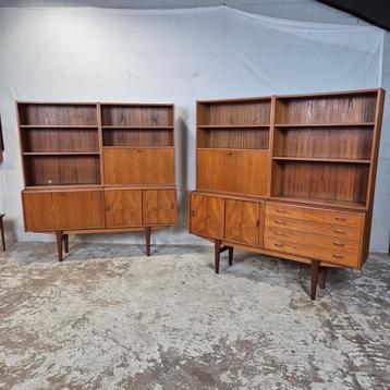 Ellegaards Møbelfabrik, vintage jaren 60 wandkast, highboard beschikbaar voor biedingen