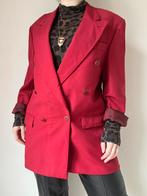 Rood vintage colbert, M/L. Blazer jasje classy retro unisex, Kleding | Heren, Kostuums en Colberts, Gedragen, Maat 48/50 (M), Vintage