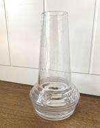 Glazen vaasje ZUSSS met ribbels, Wit, Ophalen of Verzenden, Minder dan 50 cm, Glas