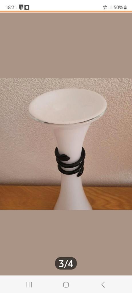 Murano Vaas met Slang Design, Antiek en Kunst, Antiek | Vazen, Ophalen of Verzenden