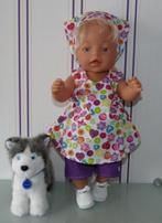 poppenkleertjes babypop born 43cm (overgooier setje ), Verzenden, Nieuw, Babypop