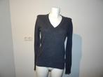 Burberry grijze gebreide v hals trui oa wol cashmere ect S/M, Verzenden, Burberry, Maat 36 (S), Grijs