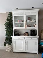 Prachtige antieke buffet kast met arte behang, uniek, Ophalen of Verzenden, Zo goed als nieuw, 25 tot 50 cm