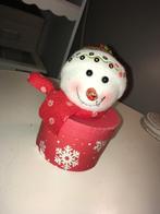Kerst decoratieve sneeuwman doosje., Nieuw, Ophalen of Verzenden