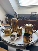 Vintage messing theeservies. Rio Tiel, Antiek en Kunst, Ophalen