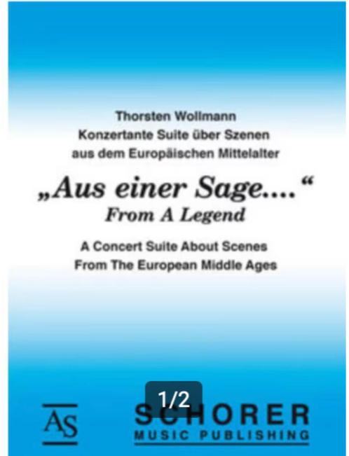 Harmonieorkest aus einer sage (from a legend), Muziek en Instrumenten, Bladmuziek, Nieuw, Artiest of Componist, Klassiek, Drums of Percussie