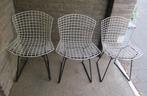 Design 3x wire chair Draadstoel stoel H. Bertoia model 420, Ophalen, Gebruikt, Drie