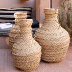 Prachtige berber bohemian Ibiza zeegras kruik/vaas handwerk, Nieuw, Ophalen of Verzenden