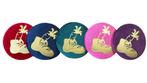 Handgemaakte fluwelen barretseld/button met gevuld schoentje, Nieuw, Betsy van Goostraat 17, Info@sintvoorjou.nl, Sintvoorjou