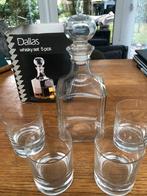 Vintage whisky set 4 glazen en karaf, Verzamelen, Glas en Borrelglaasjes, Ophalen of Verzenden, Zo goed als nieuw, Overige typen