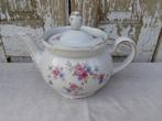 Rieber Bavaria Koffie-, Theepot, Ontbijt roze roosje, blauw, Antiek en Kunst, Antiek | Servies los, Ophalen of Verzenden