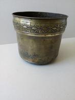 Antieke art nouveau koperen bloem/overpot.Daalderop Holland, Ophalen of Verzenden