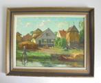 Willem Noordijk.1887-1970.Boerderijen aan de Eem (Eembrugge?, Antiek en Kunst, Kunst | Schilderijen | Klassiek, Ophalen