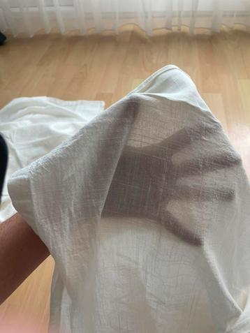 Witte vitrage met plooiband, 2 stuks beschikbaar voor biedingen