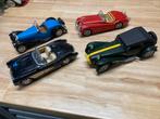 4x 1/24 auto Lotus super 7 Corvette jaguar xk120 Bugatti 55, Hobby en Vrije tijd, Gebruikt, Ophalen of Verzenden, Bburago, Auto