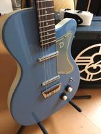 Danelectro 566 U2 blue suede elektrische gitaar, Ophalen, Semi-solid body, Met versterker, Nieuw