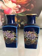 Miniatuur  blauwe Japanse vaasjes, Ophalen of Verzenden