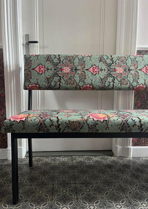 Unieke eettafelbank / eetbank staal tot 3 meter,  maatwerk, Huis en Inrichting, Stoelen, Nieuw, Stof, Overige kleuren, Ophalen of Verzenden