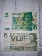 Twee oude Nederlandse 5 gulden biljetten, Postzegels en Munten, Bankbiljetten | Nederland, Ophalen of Verzenden, 5 gulden, Los biljet