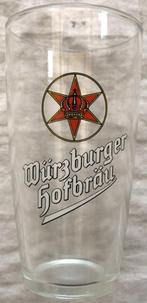 Bierglas, Vintage, Würzburger Hofbräu, 0,2L, 1 stuks, 1970s., Ophalen of Verzenden, Gebruikt, Gebruiksvoorwerp