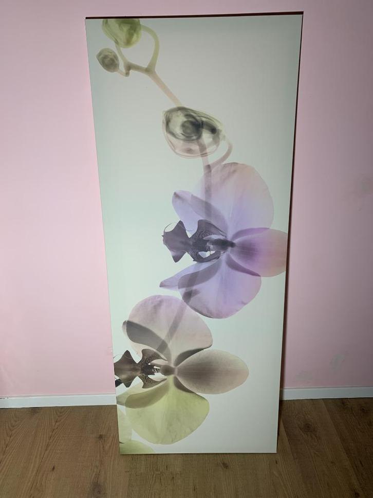 Schilderij orchidee op canvas – 140x57 cm, Huis en Inrichting, Woonaccessoires | Schilderijen, Tekeningen en Foto's, Schilderij
