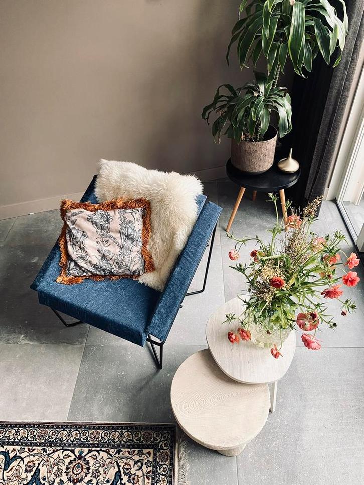 Vintage Design fautieul Rob Eckhardt gestoffeerd uit 1984, Huis en Inrichting, Banken | Sofa's en Chaises Longues, Zo goed als nieuw