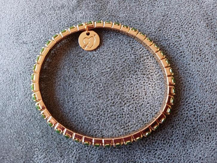 Otazu groen/goudkleurige prachtige armband nieuw 17 cm +/-, Sieraden, Tassen en Uiterlijk, Armbanden, Nieuw, Overige materialen
