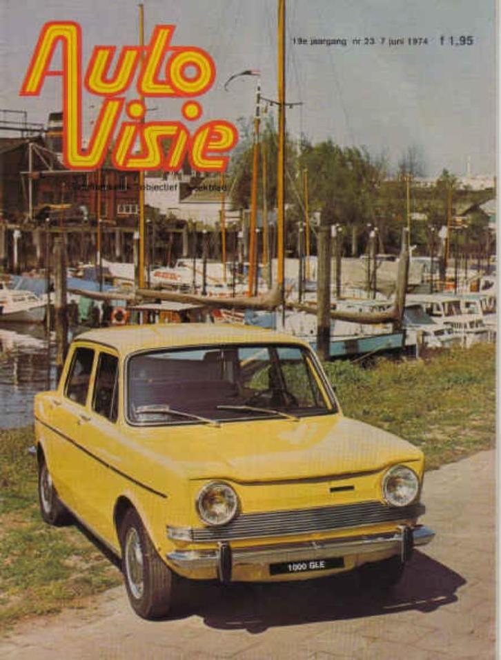 Autovisie 23 1974 : VW Golf - Scirocco - Bricklin SV1 - Seat, Boeken, Auto's | Folders en Tijdschriften, Gelezen, Algemeen, Ophalen of Verzenden