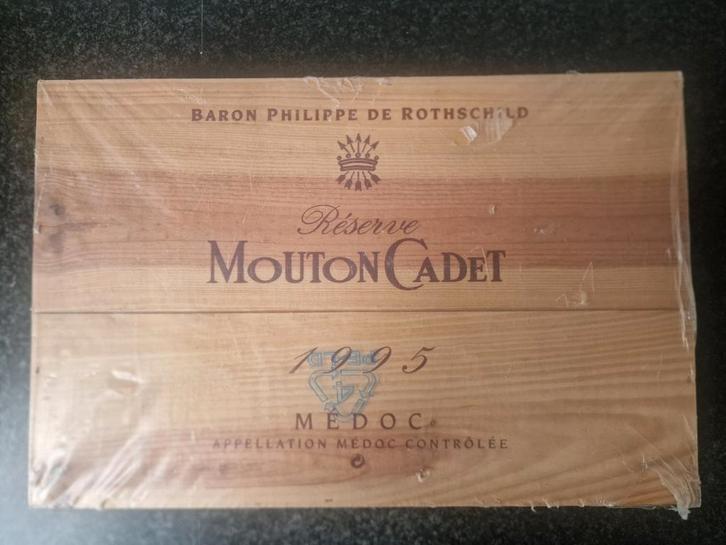 Mouton Cadet Reserve 1995 Baron Philippe de Rothschild 12x, Verzamelen, Wijnen, Nieuw, Rode wijn, Frankrijk, Vol, Ophalen