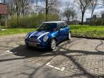 Mini 1.6 16V Cooper 2006 Blauw, Auto's, Mini, Voorwielaandrijving, Zwart, 4 cilinders, Leder en Stof