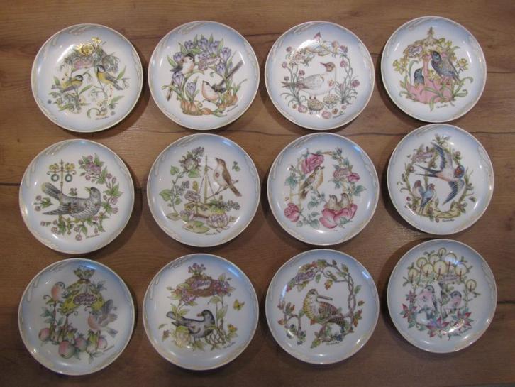 Hutschenreuther serie wandborden vogels maand, Huis en Inrichting, Woonaccessoires | Wanddecoraties, Zo goed als nieuw, Ophalen of Verzenden