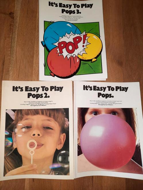 piano-It's easy to play pops 1+2+3-prachtig, Muziek en Instrumenten, Bladmuziek, Gebruikt, Les of Cursus, Gitaar, Piano, Zang