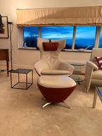 Leolux Fauteuil met hocker, Huis en Inrichting, Fauteuils, Ophalen of Verzenden, Zo goed als nieuw, 75 tot 100 cm, 50 tot 75 cm