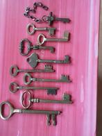 Lot van tien skelet sleutels, Antiek en Kunst, Curiosa en Brocante, Ophalen of Verzenden