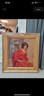 Schilderij johan laurent ter veer, Ophalen of Verzenden, Zo goed als nieuw, Hout, 75 cm of meer