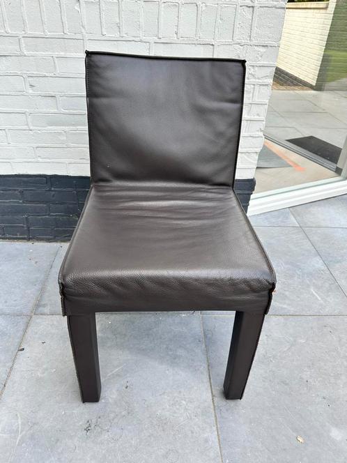 Piet Boon leren stoelen type saar met hockers, Huis en Inrichting, Stoelen, Zo goed als nieuw, Vijf, Zes of meer stoelen, Leer